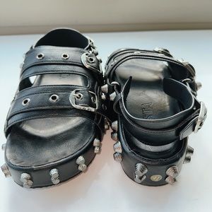 Italian Leather Studded Sandals size 41